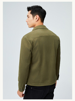 Bosha 2023 Blazer boutonné décontracté pour hommes, teint sur mesure, motif solide avec col rabattu, manteau de printemps ODM