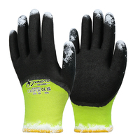 Guantes XINGYU de Espuma de Látex con Forro de Acrílico de Calibre 15, Antideslizantes, Térmicos, para Almacenamiento en Frío, Jardinería, Construcción, Trabajo Agrícola