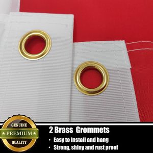 Bandera de Indonesia de 3x5 pies, doble cara, 3 capas, bandera indonesiana duradera para exteriores con costuras dobles y ojales de latón - Product Image 4
