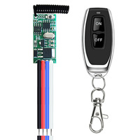 Mini interrupteur sans fil à télécommande DC 3.6V-24V, récepteur micro 433MHz pour guirlandes lumineuses LED de Noël, lampes, kits électroniques DIY