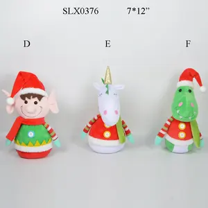 Xmas Decoration Stuffed Toys Santa Snowman Reindeer Other Christmas Decorations Plush Christmas Dolls