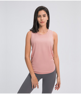 Séchage rapide 22 multi-couleurs ODM sans manches lâche Yoga Gym débardeur Blouse respirant entraînement Fitness vêtements de sport vêtements pour femmes - Product Image 6