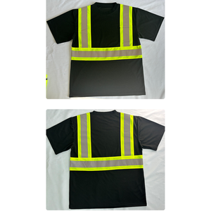 Chemise de sécurité haute visibilité à séchage rapide et anti-humidité, t-shirt de travail réfléchissant pour travaux industriels CE EN ISO 20471 - Product Image 5