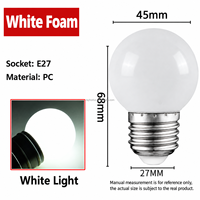 Guirlandes lumineuses LED en plastique SMD imperméables pour extérieur, base E27/B22, blanc chaud 2700K, lumière du jour 6000K, garantie de 2 ans, G45, aménagement paysager