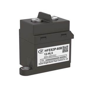 Contactor de CC de Alto Voltaje HONGFA HFE82P-60B, 1000V, 60A, 24V CC, 12V CC, 54kW, 2 Fases - Product Image 1