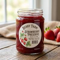 Étiquettes personnalisées imprimées pour aliments en conserve, résistantes à l'huile et à l'eau, autocollantes, pour emballages de boîtes métalliques et de pots