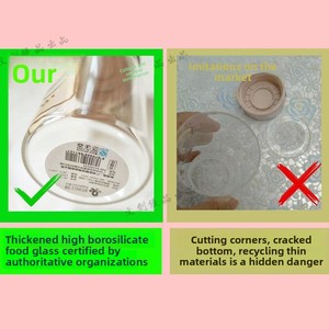 แก้วน้ำแก้วขนาดเล็ก 150 มล. พกพาสะดวก น่ารัก สไตล์น่ารัก ขวดน้ำขนาดเล็ก - Product Image 3