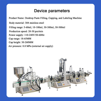 Machine automatique de remplissage, de bouchage et d'étiquetage quantitatif pour liquides visqueux