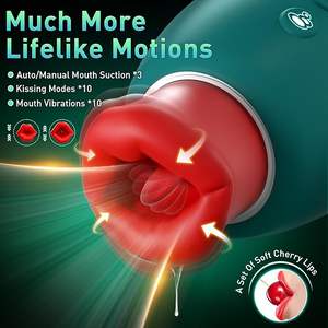 युवा महिलाओं के सिलिकॉन एब्स सेक्स खिलौना लिकिंग जीभ वाइब्रेटर के साथ g स्पॉट क्लिटोकल भाषा वाइब्रेटर - Product Image 2