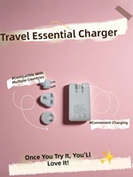 Chargeur GaN 65W de la taille d'une carte de crédit Maple avec prises pliables |   Double Port PD 3.0 Charge Rapide Ports USB-A/USB-C OTP Écologique