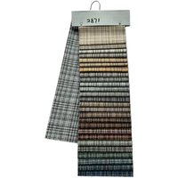 Textiles de maison personnalisés en usine, décoration d'intérieur haut de gamme, tissu en polyester 100% à rayures teintes, aspect lin, pour canapé