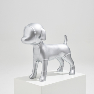 Mannequin chien en fibre de verre <span class=keywords><strong>taille</strong></span> S/M/L, modèle détachable mignon en combinaison spatiale pour présentation de produits pour animaux – Offre Spéciale - Product Image 4