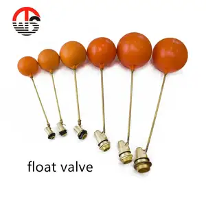 Fabricante de China, precio flotante DN50, mini Bola de plástico, válvula de flotador de bola de latón para tanque de agua