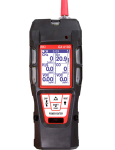 เครื่องตรวจจับก๊าซหลายชนิดแบบพกพา Riken Keiki GX-6100 เครื่องตรวจจับก๊าซแบบดึงตัวอย่าง 6 ชนิดที่เล็กที่สุด - Product Image 3