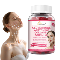 Gummies Beauté au Collagène et au Glutathion - Combat le Stress Oxydatif et Améliore l'Élasticité de la Peau, Effet Hydratant et Lissant, 60