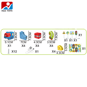 35 pièces de jouets éducatifs pour enfants, <span class=keywords><strong>train</strong></span> <span class=keywords><strong>bleu</strong></span> électrique à lévitation magnétique, piste à fentes, avec piles au lithium - Product Image 2