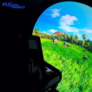 เครื่องจำลองโรงภาพยนตร์บิน 9 มิติ สำหรับใช้งานในร่ม/กลางแจ้ง อุปกรณ์ VR/AR/MR พร้อมแทร็คมองเห็นได้ด้วยตาเปล่า แท่นเคลื่อนที่แบบโลหะ/เหล็ก/MPC สำหรับสวนสนุก - Product Image 2