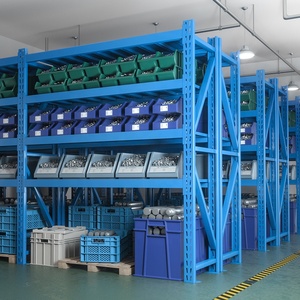 Estante de almacén de garaje personalizado de 600KG, estantes apilables de almacenamiento ajustables, estanterías de <span class=keywords><strong>Metal</strong></span> para paletas - Product Image 3
