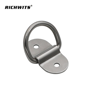 RICHWITS ห่วงเหล็กสแตนเลสแบบ D-Ring ขนาด 6x38x32 มม. แบบสองรู สำหรับเชือกเกี่ยวรถบรรทุก รถพ่วง และรถขนส่งสินค้า - Product Image 2