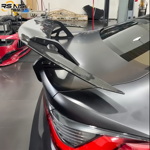 สปอยเลอร์หลังแบบ MP สำหรับ BMW M3 M4 G80 G82 รุ่นอัพเกรด สไตล์ AD ขนาดใหญ่ วัสดุคาร์บอนไฟเบอร์แห้ง ใช้ได้กับรถยนต์ทั่วไป - Product Image 4