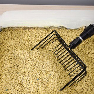 Recogedor Multifuncional para Gallinero, Pala de <span class=keywords><strong>Metal</strong></span> Grande para Separar Desechos, Mango Ajustable, Uso en Granjas y para Mascotas, Recogedor de Arena para Gatos - Product Image 2