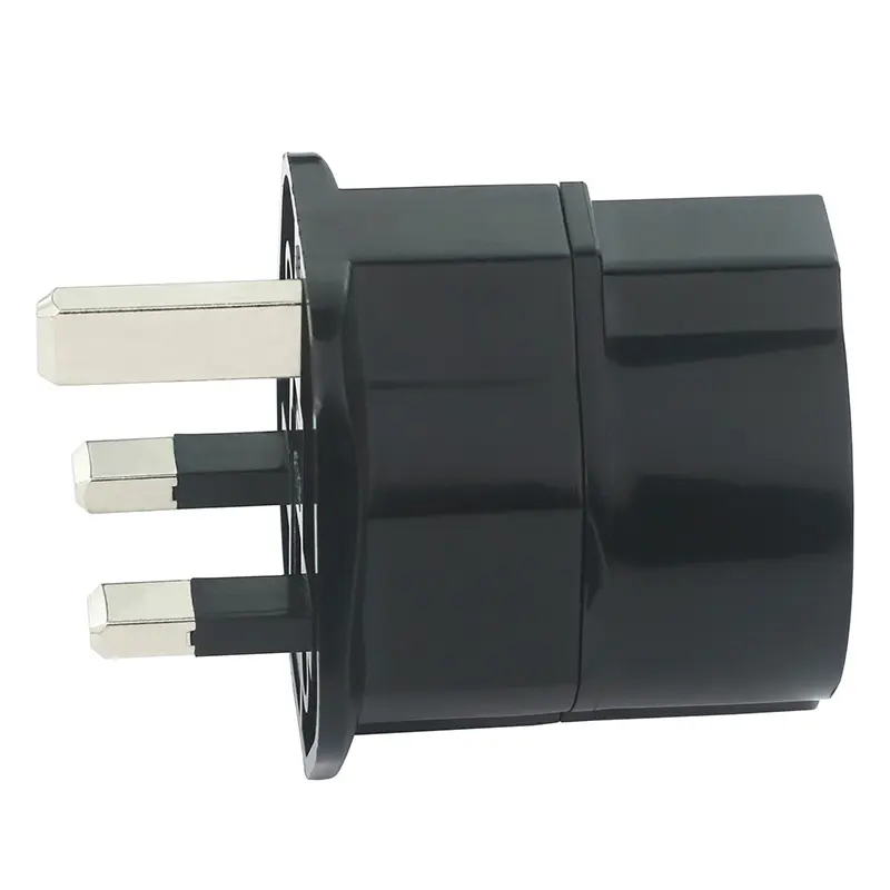 Hot Selling UK Standard 240v to 120v adapter plug Plastic PC Material Security Europe/Schuko to UK electrical Plug Adapter