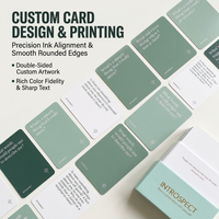 Cartes de conversation personnalisées OEM, jeu de cartes de questions imprimées sur mesure avec boîte cadeau pour fêtes, famille et amis