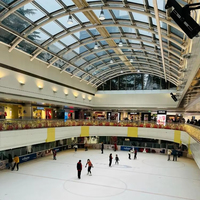 Complexe commercial de supermarché avec la conception de toit d'atrium Bâtiments architecturaux de structure métallique pour le centre commercial