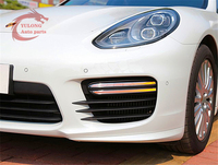 Pour Porsche Panamera 970 2014-2016, pare-chocs avant de style turbo en matériau PP amélioré, pare-chocs avant, feux antibrouillard