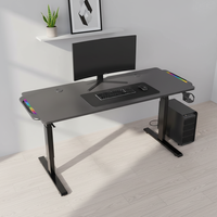 Bureau debout électrique AOR ESPORT, réglable en hauteur, avec pieds en aluminium, moderne, pour bureau commercial