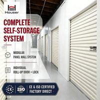 Système complet de stockage personnel, unité intérieure, porte enroulable, cloison, acier, taille personnalisée, usine OEM