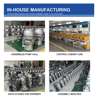 Set Pompa Pengendali Banjir Submersible Stainless Steel 7.5 kW 380 V 200 M3/jam 7 m Head 6 in Discharge VFD Cabinet Float Couplers
