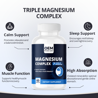 Complément Alimentaire en Capsules de Magnésium Complexe Marque Blanche – Glycinate de Magnésium pour Soutenir l'Humeur, le Sommeil et la Relaxation Musculaire – OEM/ODM