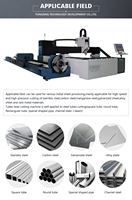 Machine de découpe laser métallique haute précision et haute puissance 12 kW, machine de découpe CNC pour tubes en acier et aluminium, à bas prix en provenance de Chine