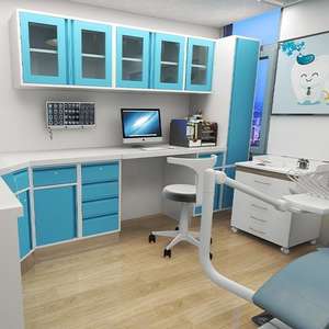 Armoire de rangement combinée pour clinique dentaire, table de traitement, armoire assortie, rangement classé - Product Image 1