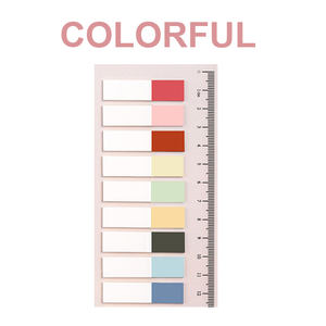 Translucent Colored Sticky PET Page <strong>Flags</strong> Page Markers Bright Sticky Tabs Index Tab Bookmark for School Supplies - Product Image 3