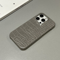 Étui de téléphone portable classique en cuir PU résistant aux chocs pour 17 16 15 14 13 12 11 Pro Max, coque arrière rigide semi-enveloppante