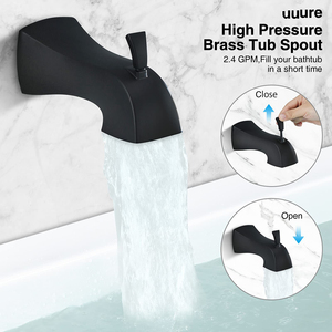 Kit <span class=keywords><strong>Doccia</strong></span> <span class=keywords><strong>a</strong></span> Pioggia Aquacubic <span class=keywords><strong>da</strong></span> Parete Nero con Doppia Funzione e Corpo in Ottone - Product Image 6