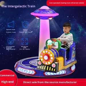Nouvelle Machine de Jeu d'Arcade Rotative à Monnayeur pour Enfants de Plus de 3 Ans, Thème Train Interstellaire, Voiture Rotative, pour Usage en Salle, Monoplace - Product Image 5