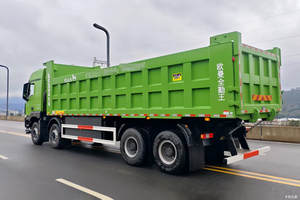 Truk Dumper Listrik Foton Auman <span class=keywords><strong>GTL</strong></span> 8X4 dengan Baterai CATL 400kWh, Daya Puncak 500kW, Jarak Tempuh Penuh Beban 300KM, Kemudi Kiri, Nol Emisi - Product Image 5