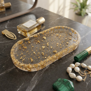 Bandeja Decorativa de Resina de Lujo, Moderna y Hecha a Mano, para Mesa de Centro, Cocina, Baño, Organizador de Tocador, Decoración del Hogar - Product Image 3