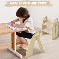 Tabouret de cuisine Montessori Offre Spéciale Tabouret en bois à 2 marches Tabouret pliant pour enfants