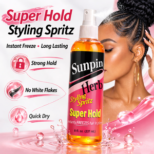Medium Hold Vegan Organic <b>Styling</b> Spritz Hair <b>Spray</b> for Frizzy Hair Afro Hair Braids Wigs Edge Control No White Residue Fast Dry - Product Image 2