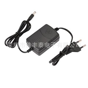 Rey.1 12V 2A Dual-Wire <b>Eu</b> Power <b>Adapter</b> With Round Pin <b>Plug</b> For Export Use Ce Fcc Certified - Product Image 2