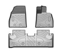 Tapis de voiture de luxe en fibre de carbone imperméables DSN pour BYD SEAL EV 2025, conduite à droite, ensemble complet de 4 pièces, accessoires intérieurs