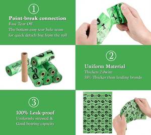 Bolsa de Basura Biodegradable y Compostable Personalizable con Logotipo, Forro para Contenedor de Basura Degradable, Forro para Contenedor Compostable Impreso Personalizado con PLA - Product Image 4