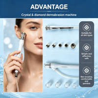 Appareil de beauté pour dermabrasion au diamant avec aspiration sous vide pour l'extraction des points noirs et l'élimination des peaux mortes