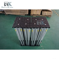 Plateforme de scène carrée portable pour concerts, 1x1m, pliable, en aluminium et contreplaqué, capacité de 750 kg/m², en vente