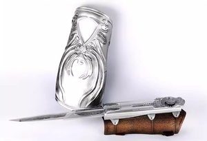 Épée d'Assassin <span class=keywords><strong>Creed</strong></span>, nouvelle arme pour adulte, 40 cm, pour costume de cosplay Assassin, avec flèches rétractables <span class=keywords><strong>1</strong></span>:<span class=keywords><strong>1</strong></span> - Product Image 4