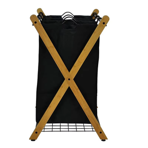 Panier à linge pliable Cesta Lundry, trieur, panier à linge pliable en bambou, rangement pliable pour la maison, sac à linge organisateur et paniers - Product Image 2